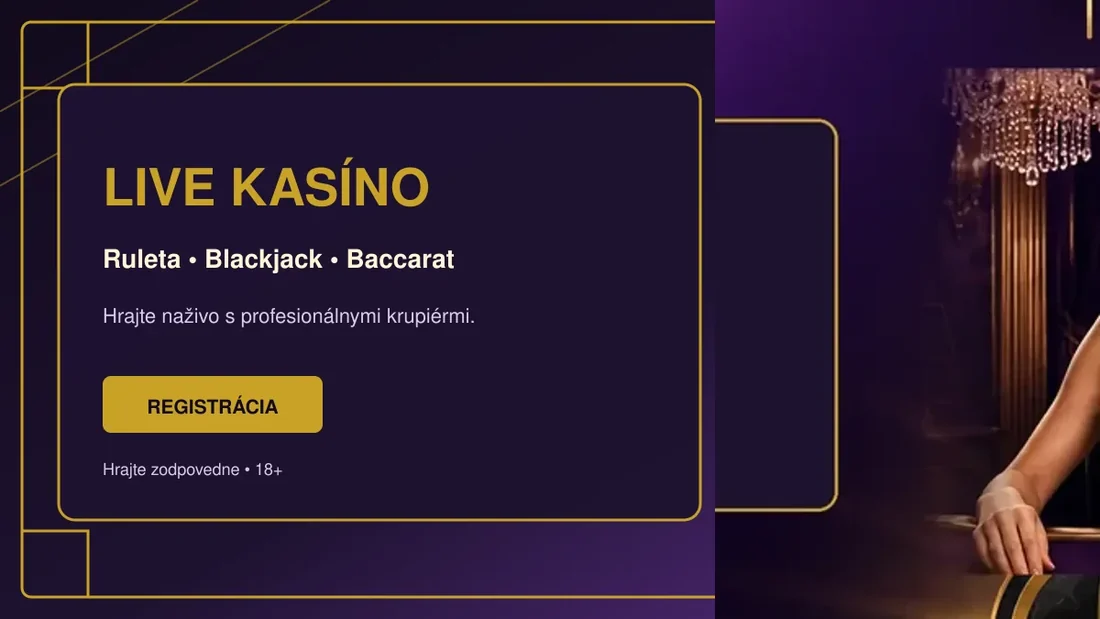 Live kasíno Glitzbets — stôl so živým krupiérom